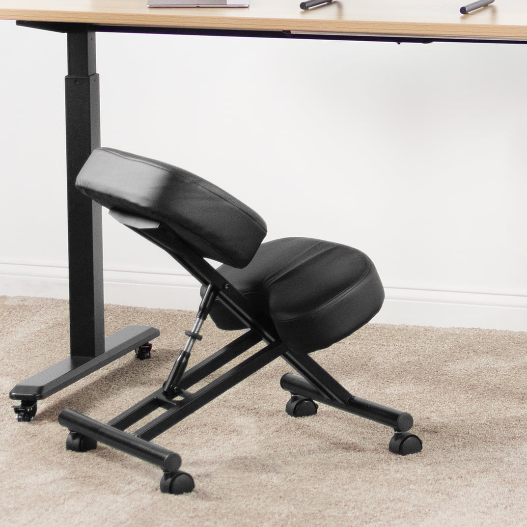 DRAGONN (By VIVO) Ergonomic Kneeling Chair for Home and Office, Black