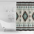 thumbnail image 4 of Small Stall Shower Curtain 36x78 Inch Narrow Half Size Southwest Ethnic Bath Curtains Bathroom Decor Boho Aztec Tribal Abstract Aesthetic Waterproof Fabric Shower Curtain Set with Hooks 36 Inch, 4 of 6