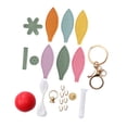 thumbnail image 2 of Rongfmy DIY Sewing Keychain Kit Colorful Car Key Chain Party Favors Bag Charm Making Multicolor, 2 of 9