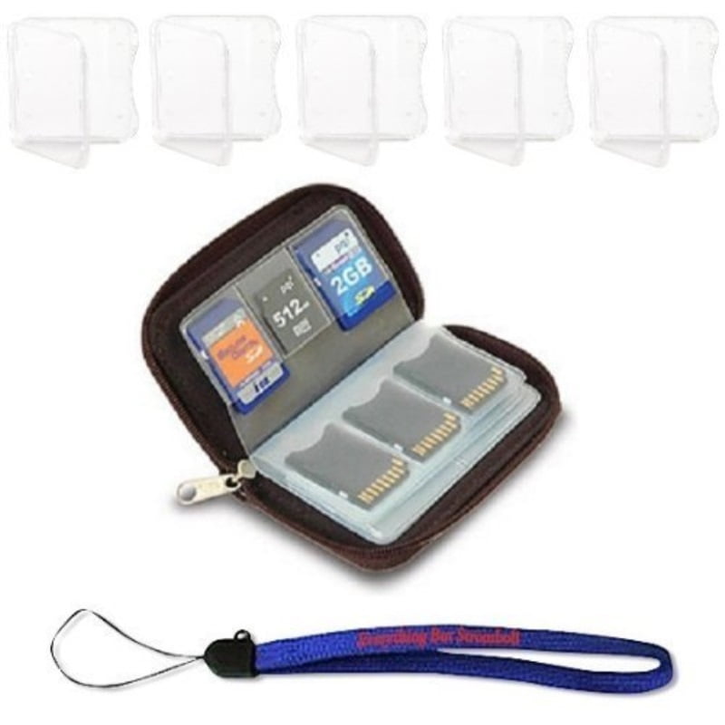 Memory Card Carrying Case Black / Wallet / Holder / Organizer / Bag