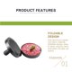thumbnail image 3 of Yuarrent Prensa para hamburguesas de aleación de aluminio con revestimiento antiadherente molde multiusos para hacer hamburguesas plegable con mango Herramientas y accesorios para hornear Yuarrent HA018627-00, 3 of 6
