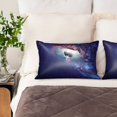 thumbnail image 3 of Disketp Planets Stars And Galaxies Satin Pillowcase for Hair and Skin - Satin Pillow Cases Standard Size 20x30 inches with Zipper,Gifts for Women Men (without pillow core), 3 of 6