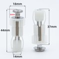 thumbnail image 1 of Accesorios y accesorios para asientos de inodoros Tornillos para tapas de inodoros Bisagras de fijación superior de acero inoxidable Tornillos Tuercas de nailon expansibles Perno de fijación para tapas de inodoros LingWen 8390605722936, 1 of 1