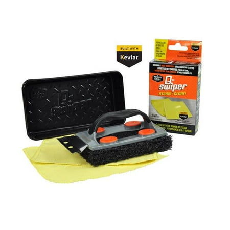 

Q-Swiper 8082733 7 x 3.5 x 2.8 in. Proud Grill Steam-Clean Grill Cleaning Kit 4 Piece