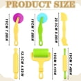 thumbnail image 3 of 【Curated Selection】6Pcs/Set K Ids Color Model Tool Toys 3D Plasticine Tools Set Early Learning Toys, 6Pcs/Set K Ids Color Play Dough Model Tool, 6-Piece Clay Tool Set, Yellow, By Shiogb, 3 of 5