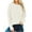 White Fall Knit Sweaters, variant on Women's Fall Knit Sweaters 2024 Fashion Clothing Classic Solid Crew Neck Tunic Pullover Tops Casual Loose Cozy Oversized Knitwear Trendy Long Sleeve Sweaters White L