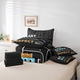 thumbnail image 4 of Erosebridal Vintage Ice Hockey Bedding Sets Twin with Comforter, Hockey Player Duvet Insert, Sports Lover Decor, Reversible 7pcs, 4 of 5