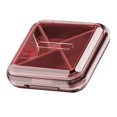 thumbnail image 1 of Portable Medicine L Case Silicone Stainless Steel High Density Travel Medicine Case for Vitamin Medicine Red, 1 of 5