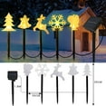 thumbnail image 2 of CXYYY Solar LED Christmas Tree Ground Stake Lights Snowflake Outdoor Yard Park Star Decorative Lights, 2 of 4