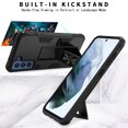 thumbnail image 5 of CoverON For Samsung Galaxy S21 FE Case, KickStand Ring Loop Holder Rugged Phone Cover Magnetic Slide Stand, Black, 5 of 9
