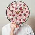 thumbnail image 6 of Yayeee Wall Clock Battery Operated 9.5" Silent Quartz Non-Ticking for Living Room Decor, Cherries Pattern, 6 of 8