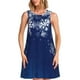 thumbnail image 1 of Fotbe Christmas Blue Vestido de Verano sin Mangas para Mujer – Vestido Midi Línea A, Estilo Camiseta Floral, Vestido Playero Casual y Fluido, 1 of 7