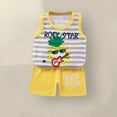 thumbnail image 2 of Ensembles de Tenues d'Été pour Enfants, Ensembles de Tenues pour Garçons, Haut Sans Manches à Col Rond pour Enfants, Shorts à Taille Élastique, Ensemble Décontracté Deux Pièces, 2 of 3