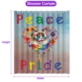 thumbnail image 5 of Peace Love Pride Ragdoll with Rainbow Sunglasses LGBT LGBTQ+ Shower Curtain Cat Lover Kitten Owner Gifts Idea Waterproof Bathroom Bathtub Curtain - 01004, 5 of 5