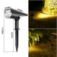 thumbnail image 3 of Foco solar para exteriores con LED | Resistente al agua IP65 | Lámpara de jardín y pared 2 en 1 | Batería de 1200 mAh | Encendido y apagado automático, 3 of 6