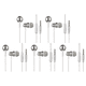 thumbnail image 3 of Auriculares internos K2 Auriculares con cable trenzado y micrófono (plateado + blanco), 3 of 8