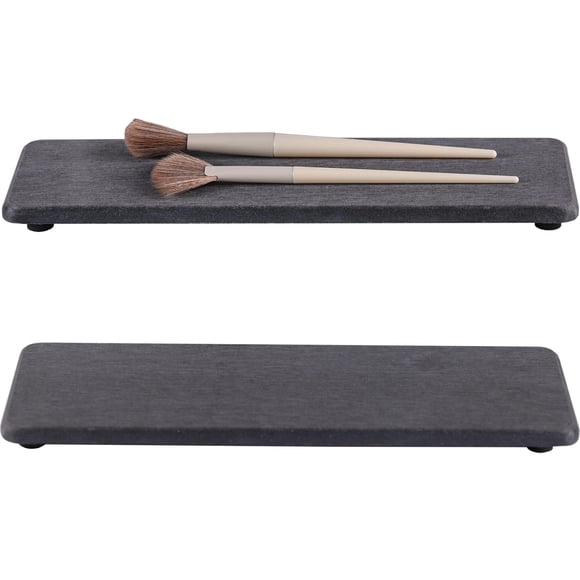 Bandejas de piedra absorbentes de agua NiuYichee para cocina/baño, 2 unidades
