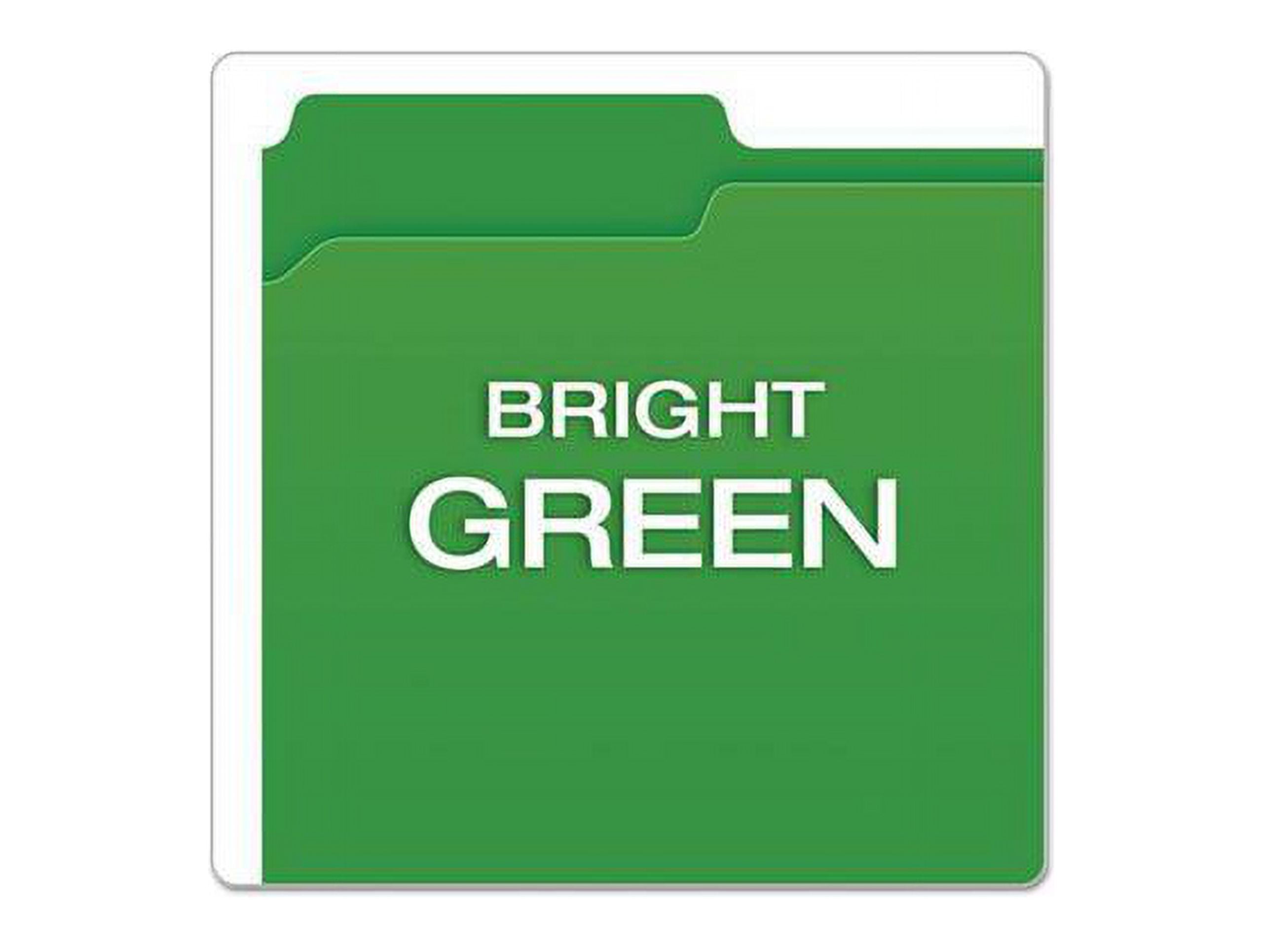 Pendaflex Reinforced Top Tab File Folders 1/3 Cut Letter Green 100/Box R15213BGR