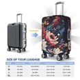 thumbnail image 6 of Haiem Colorful Flower Peacock Luggage Cover Printed Suitcase Covers for Luggage Elastic Washable Suitcase Protector Fits 18-32 Inch Luggage-Large, 6 of 9