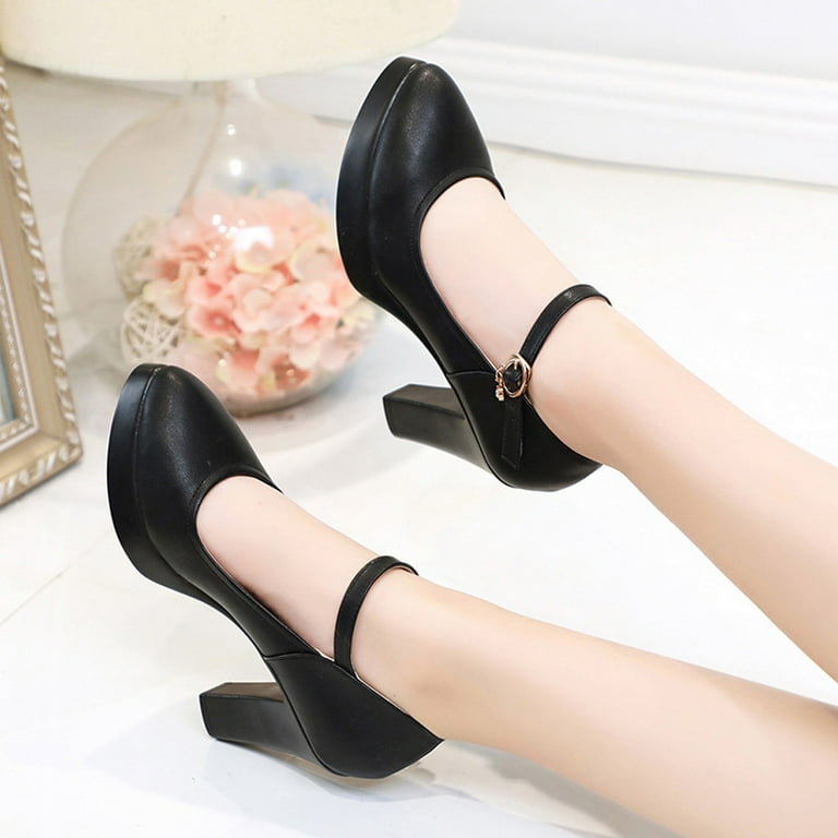 Gibobby Womens Shoes Platform Pumps for Women Ankle Strap Mary Jane Shoe  Gothic Wedges Lolita Shoes Shoes Female Casual Shoes