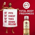 thumbnail image 2 of Old Spice Total Body Deodorant Aluminum Free Spray Vanilla + Shea, 24/7 Freshness From Pits to Toes and Down Below // Dermatologist Tested Full Body Deodorant, 2 of 18