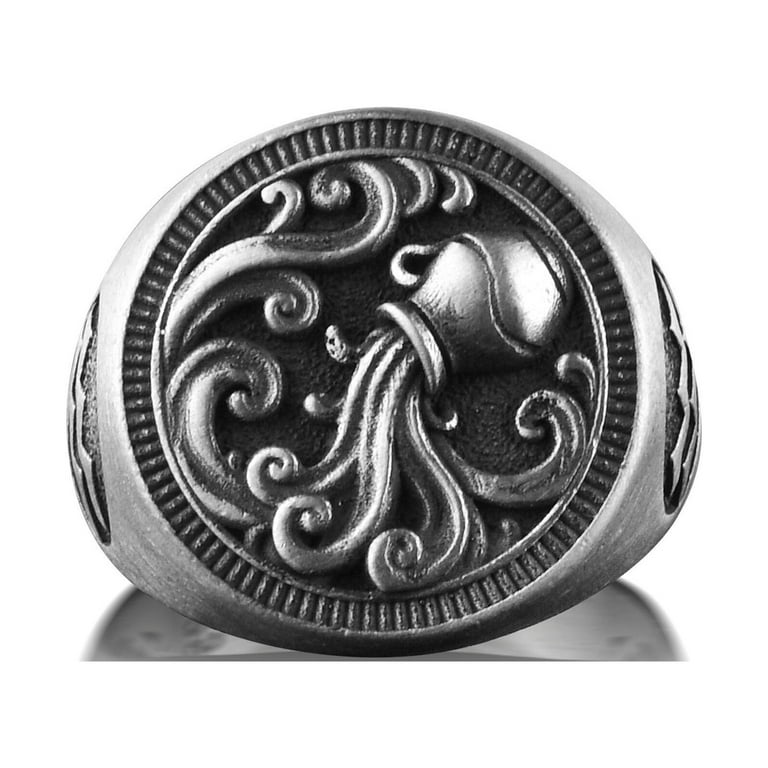 Aquarius signet ring deals