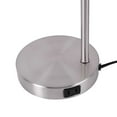 thumbnail image 5 of Better Homes & Gardens Desk Lamp with Outlet, Brushed Nickel Base, Fabric Shade, 18.26 in, 5 of 8