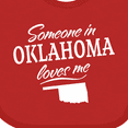 thumbnail image 4 of Inktastic Someone in Oklahoma Loves Me Boys or Girls Baby Bib, 4 of 4