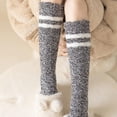 thumbnail image 4 of FhsagQ Socks Mens Socks Plus Size Robe Winter Stocking Stocking Lady Stocking Striped Candy Coloured Coral Stocking with Thick Warm Floor Men Socks Plus Mens Socks Crotchless Plus Size Red One Size, 4 of 9