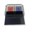 thumbnail image 3 of Rolling 66 Dual Deck Playing Card Holder Acrylic Box with Cards Included, Black, 3 of 5