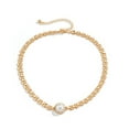 thumbnail image 1 of Hip Hop Métal Creux Collier de Perles Mode Simple Collier Bijoux, 1 of 6
