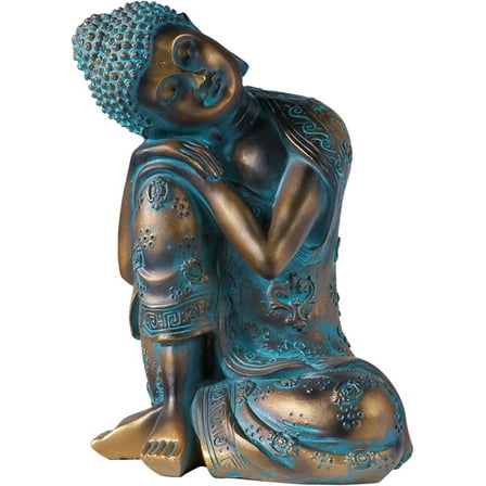 Buddha Statue Decoration for Display：Resin Buddha Decor for Home, Garden, Front Pouch, Southeast Asian Style Sleeping Buddha Statue, Home Decoration