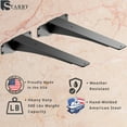 thumbnail image 3 of Starby Titan Heavy-Duty Support Brackets for Granite Countertops - Solid, Welded, Low Profile, Slim Design with 500 Lb Capacity - Ideal for Floating Shelves - 2 Pack C95, 3 of 3