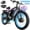 Black-Blue, variant on 5000W (Peak) Electric-Bike for Adults, 60V 25AH Battery Electric Motorcycle, Dual-Motor-Ebike 50MPH Ebike, 26*4.0 Fat Tire Electric-Bicycle, AWD 21-Speed Mountain Bike for All-Road UL 2849