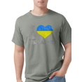 thumbnail image 1 of CafePress - I Love Ukraine Native Ukrainian Flag T Shirt - Mens Comfort Colors® Shirt, 1 of 1