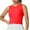 Red, variant on Ashirexll Womens Summer Tops Solid Color Elastic Thread Slim Sweat Wicking Yoga Sportsness Sleeveless Tank.
