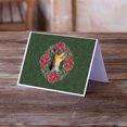 thumbnail image 2 of Miniature Pinscher #2 Poinsetta Wreath Greeting Cards and Envelopes Pack of 8, 2 of 2