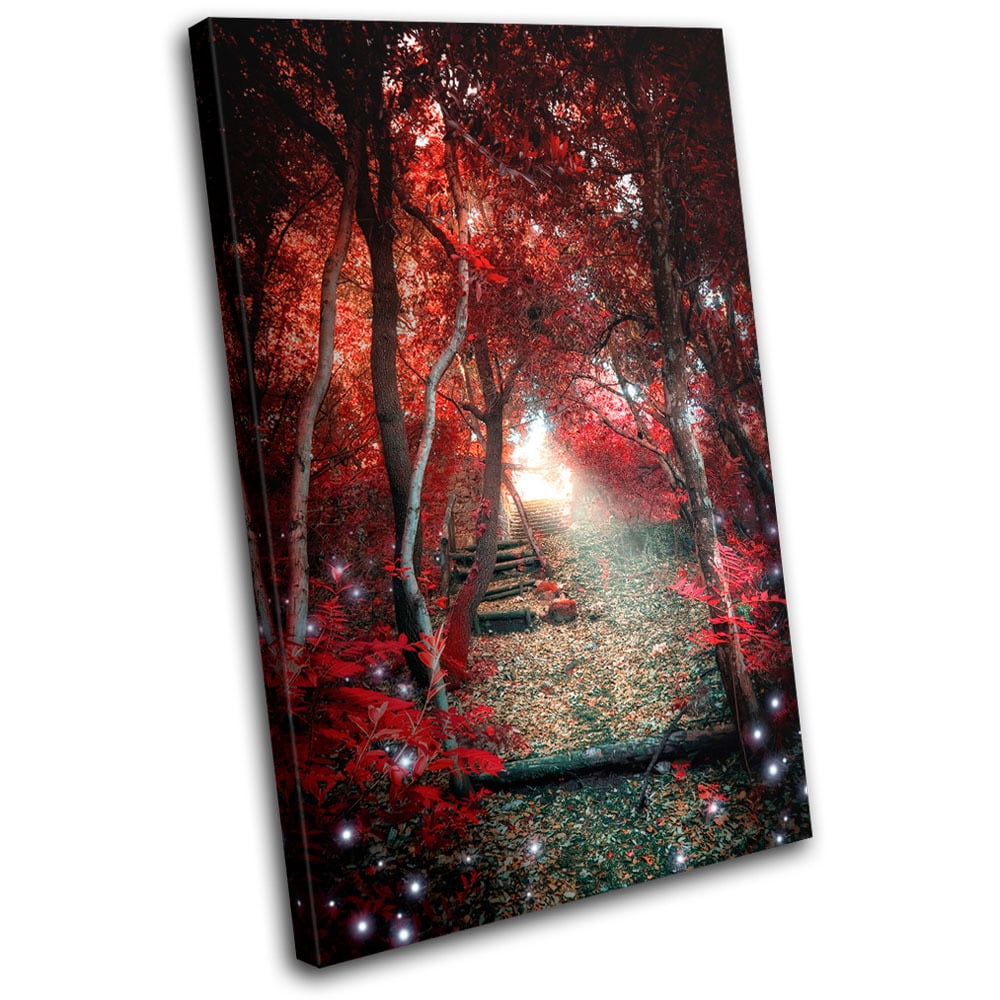 Mystical Forest Wall Art Print Dark Landscape Decor
