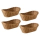 thumbnail image 1 of 4X Mimbre Ovalado Canasta de Pan Tejido, Cesta de Almacenamiento de 10.2 Pulgadas para Alimentos Fruta Cosmética Almacenamiento Mesa Y Baño, 1 of 5