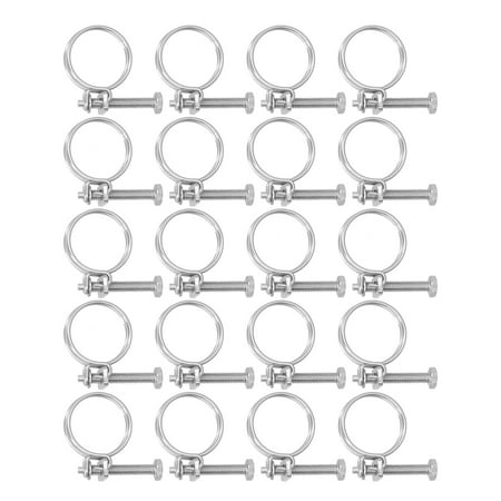

2024 201 Stainless Steel Double Wire Hose Clamps Anti Corrosion Adjustable Hose Clamps21-25mm