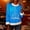 Light Blue, variant on BLTIBY Christmas Tops for Women Faux Fur Trim Crew Neck Sweatshirts Xmas Printed Long Sleeve Holiday Pullover Blouse Purple 3 S