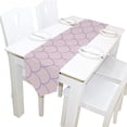 thumbnail image 5 of ColourLife Table Runner Pink Mermaid Skin Washable Table Cloth Runner for Holiday Home Wedding Table Top Decoration 13x70 Inches, 5 of 5