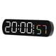 thumbnail image 2 of Reloj multifuncional para sala de estar, reloj de pared, decoración de mesita de noche para el hogar, reloj electrónico digital, reloj silencioso con pantalla a color de temperatura y humedad., 2 of 7