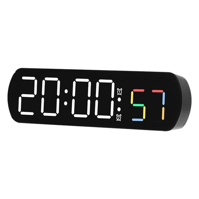 Pisexur Batería de cocina Reloj multifuncional para sala de estar, reloj de pared, decoración de mesita de noche para el hogar, reloj electrónico digital, reloj silen para la cocina del hogar