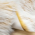 thumbnail image 3 of Deluxe Ultra Soft Faux Sheepskin Fur Series Fluffy Decorative Indoor Shag Area Rug, 2 x 3 Feet Rectangle, Yellow and White, 1 Pack, 3 of 5