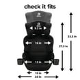 thumbnail image 5 of Diono Everett NXT Latch Slim Fit Lightweight Booster Car Seat, Black, 5 of 6