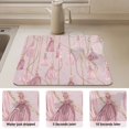 thumbnail image 4 of Dish Drying Mat Absorbent Dish Drainer Kitchen Counter 23.6x19.7inch Dish Drying Pad for Countertops Sinks Draining Racks Light Pink Tassels, 4 of 9