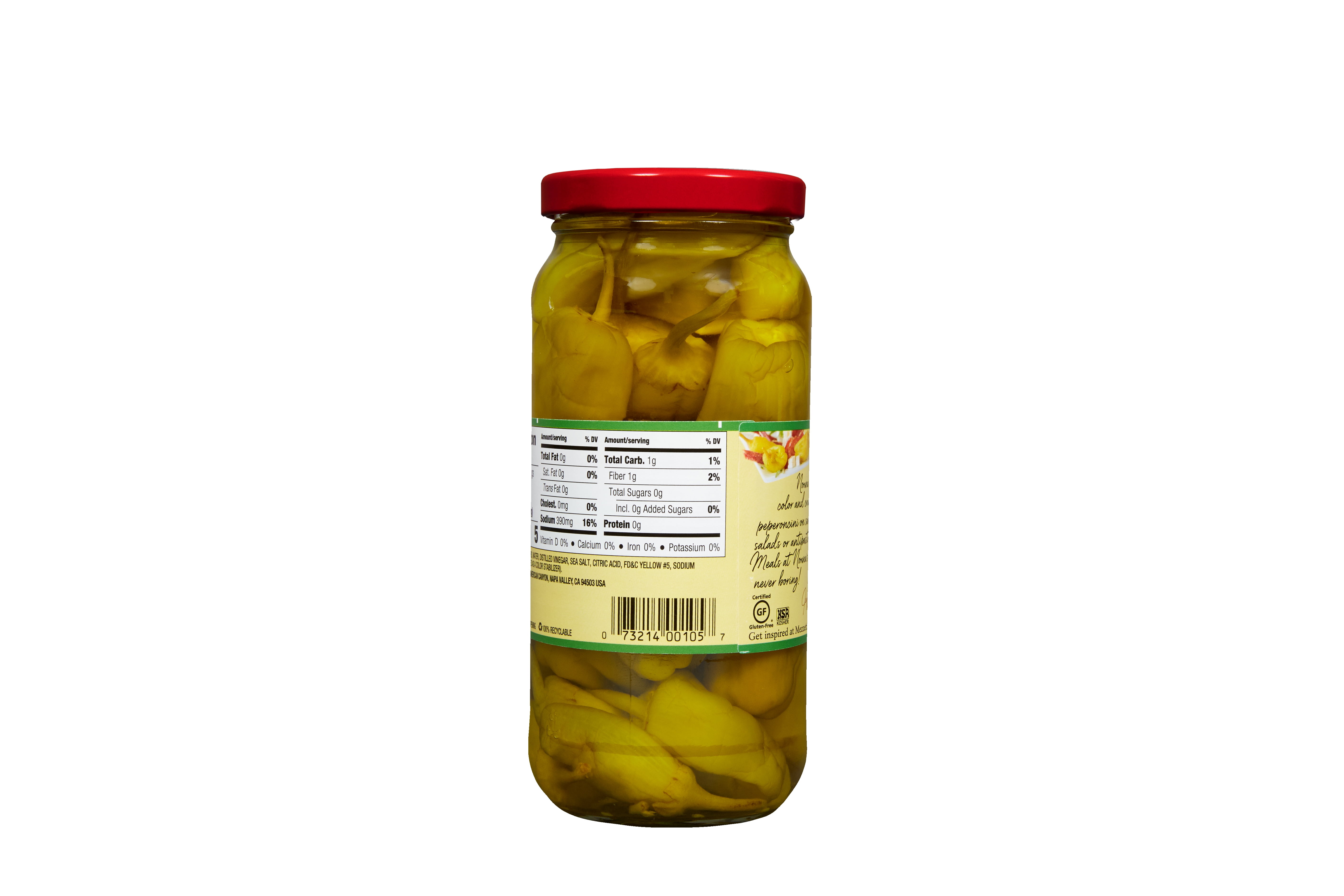 (3 pack) Mezzetta Golden Greek Peperoncini, 16 fl oz Jar
