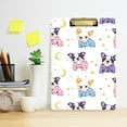 thumbnail image 2 of FORMRS Acrylic Clipboard with Low Profile Clip Standard A4 Letter Size, 12.5" x 9", Bull Dog Puppies Pattern, 2 of 8