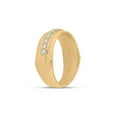 thumbnail image 4 of 14kt Yellow Gold Mens Round Diamond Wedding Single Row Band Ring 1/2 Cttw, 4 of 4